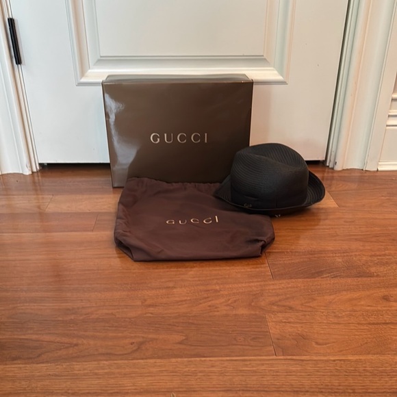Gucci Accessories - Gucci Black Fedora Hat